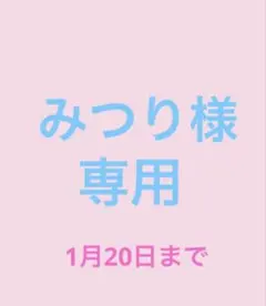 みつり様　お取り置き　1月20日まで