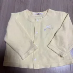 familiar カーディガン 80 イエロー