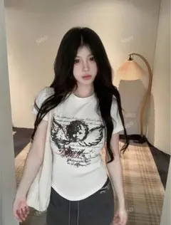 レディース Tシャツ ミニT ホワイト SHEIN