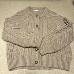 GU ケーブル編み カーディガン S