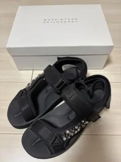 MACKINTOSH PHILOSOPHY サンダル M ブラック　ビーズのサムネイル