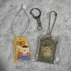 【ポムポムプリン】ステンドグラス風アクリルキーチェーン