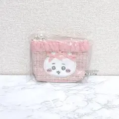 ちいかわらんどツイードティッシュポーチ ちいかわ リボン