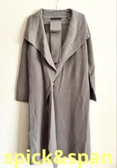 spick&span ニットカーディガン　グレー　フリーサイズ