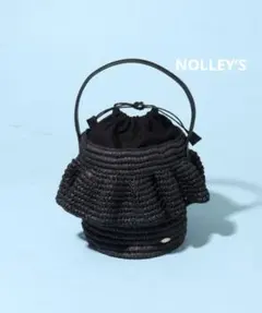 NOLLEY’S ペーパーフリルかごバッグ　ブラックのサムネイル