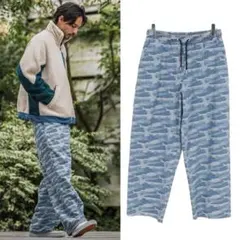 【新品】CAMBIO/ジャガードデニム ワイドストレートパンツ/S