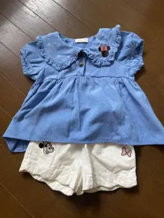 ミニーマウス＊トップス＊ショートパンツ（新品未使用）＊セット＊95＊バースデイのサムネイル