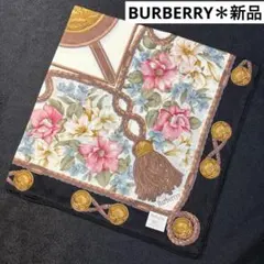 ★新品★ Burberrys ハンカチ　スカーフ　大判　 B㉖　バーバリー