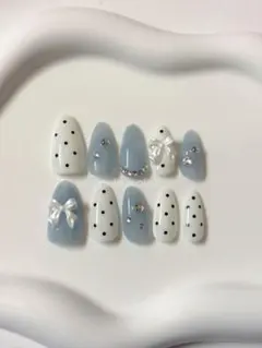 【現品】ネイルチップ ウィッシュコア フレンチガーリー バレエコア ワンホン