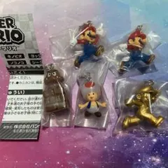 ガチャ　スーパーマリオ　めじるしアクセサリー　5点セット
