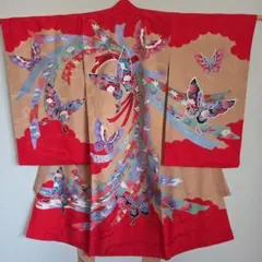 No53-1　正絹　女の子お祝い着物　産着　七五三