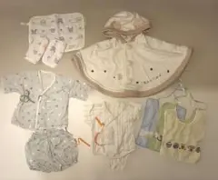 まとめ売りベビー60 赤ちゃんの城 ポンチョ肌着スタイFEILER女の子男の子