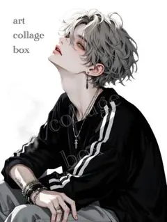 26124 おすそ分けファイル　人物ステッカー　男の子　コラージュ素材
