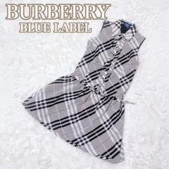 【極美品】バーバリー ブルーレーベル ノースリーブワンピース ノバチェック