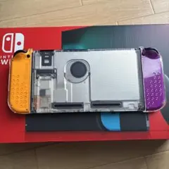 Nintendo Switch 本体 スケルトン　ジョイコン4つ