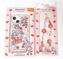 SKINNYDIP メゾピアノ　iPhone15ケース　ストラップ