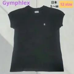 レア希少✨90sY2K❕Gymphlex 半袖Tシャツ 黒 刺繍ロゴ 英国製のサムネイル