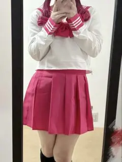セーラー服上下 ピンク 長袖 コスプレ