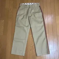 ✨美品✨ ディッキーズ ベージュ ワークパンツ サイドストライプ