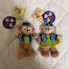 TDS 15周年　ダッフィー シェリーメイ ぬいぐるみバッジ