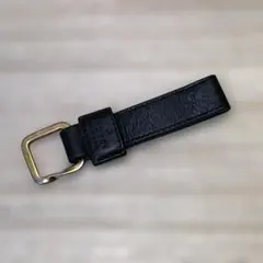 GUCCI ブラックレザー キーホルダー