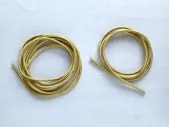 443　蝋引き紐 (ゴールド) 【丸紐】径3.5mm x 180cm・100cm