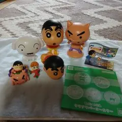 クレヨンしんちゃん フィギュアセット クリアコースター付きまとめ売り