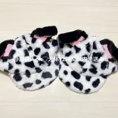 101匹わんちゃん 帽子 被り物 キャップ ふわふわ 2個セット ディズニー