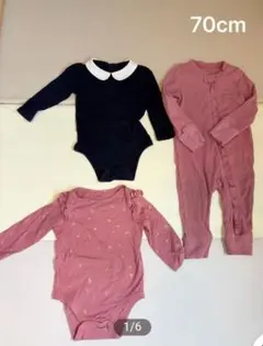 GAP ロンパース 3点セット 女の子　70cm