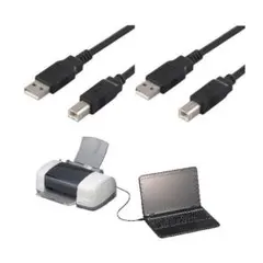 2本セット⭐️新品・プリンター用USBケーブル