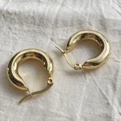 ★再入荷★ 新品　メタル ステンレス フープ ピアス