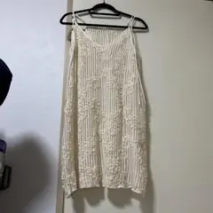 kastane 【前後2WAY】フラワーレースミニワンピース