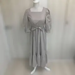 Hudson honey スクエアネック ティアードワンピース