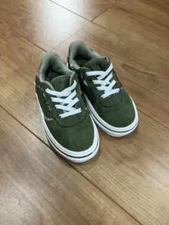 Vans オリーブグリーン カモフラージュ スニーカー 16cm