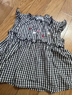 ギンガムチェック ベビーシャツ 90cm