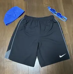 Nike 水着 ブラック 160cm 水泳帽・ゴーグル付
