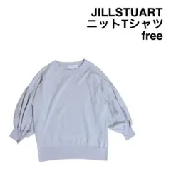 【JILLSTUART】ジルスチュアート 半袖ニット free 白 レーヨンのサムネイル