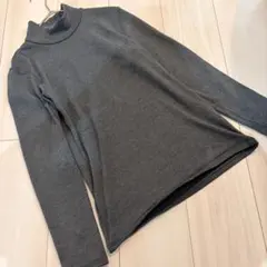 ユニクロ　超極暖ヒートテック　ハイネックT 長袖　グレー　WOMEN M