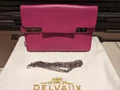 【特別価格】DELVAUX ショルダーバッグ ピンクチェーンウォレットのサムネイル