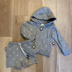 SALE中❣️美品✨BURBERRY✨パーカーとショートパンツセット18M 86㎝