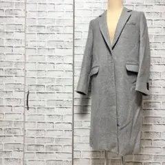 MACPHEE TOMORROWLAND ロングコート カシミヤ混 グレー 36