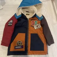 DOUBLE.B 多色使いコート 100cm ミキハウス