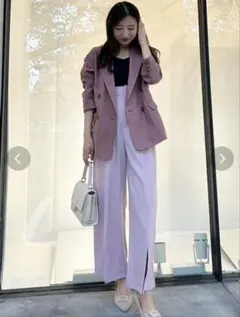 MERCURYDUO マーキュリーデュオ　リネンジャケット　グレー