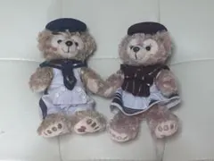 2012ダッフィーシェリーメイ　ぬいぐるみバッジ　セーラー