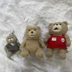 テッドぬいぐるみ キーホルダー3品セット