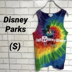 Disney ディズニーパークス　タイダイ柄　ミッキー　マルチカラータンクトップのサムネイル