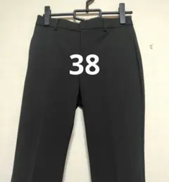 【自由区】撥水加工 ライトモクロディテーパードパンツ 38 ブラック系