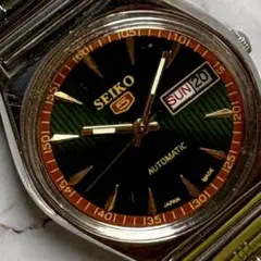 セイコー5☆オーバーホール済☆デイデイト☆ヴィンテージ70S☆モス