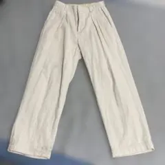 GLR ワイドパンツ ストライプ ホワイト