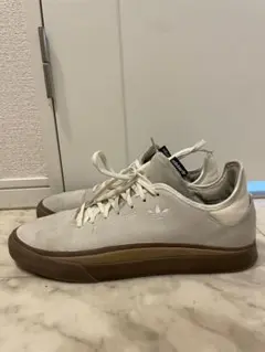adidas スニーカー ライトグレー ブルー28.5cm - メルカリ